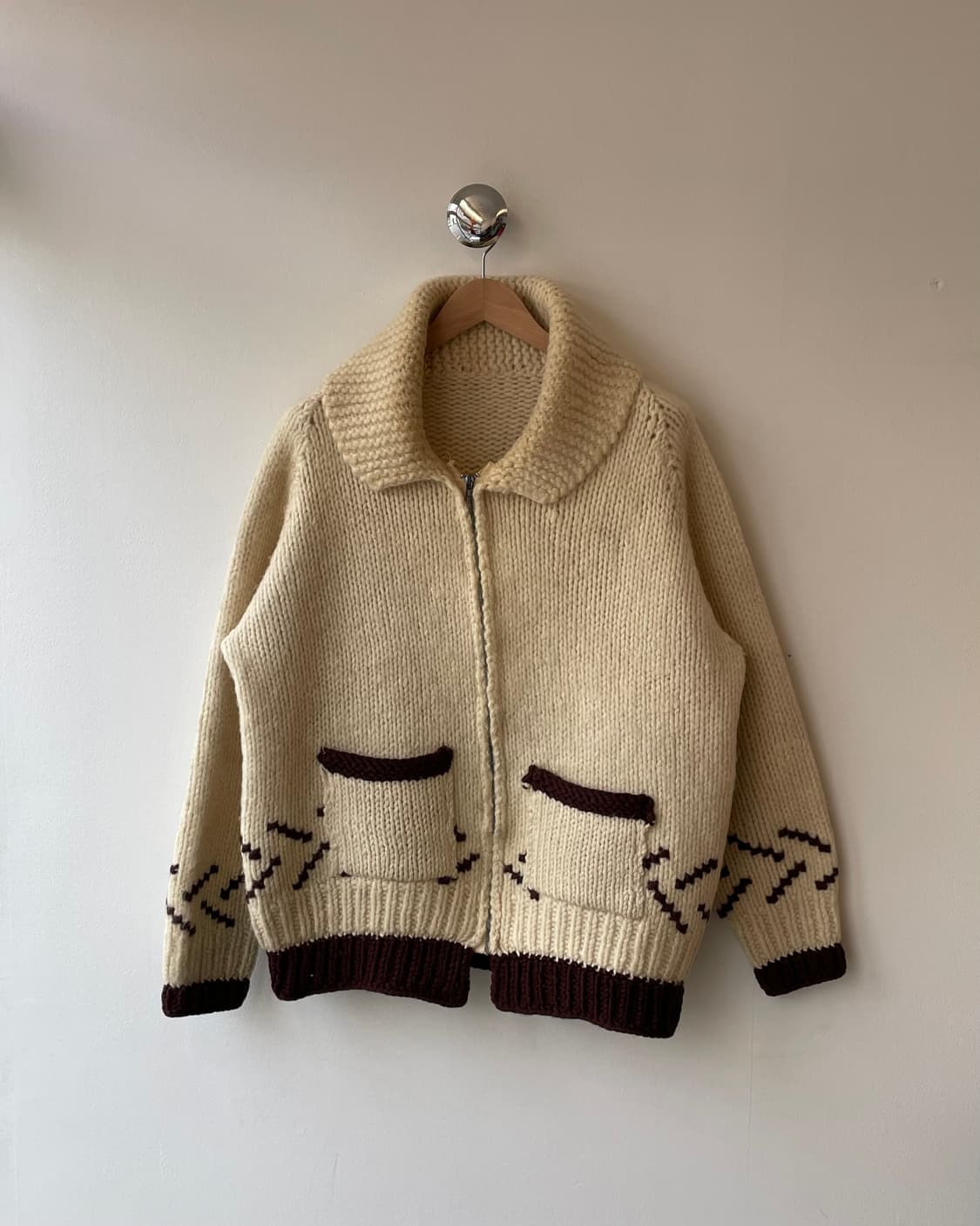 60‘s “Ski” Canadian cowichan 스키 코위찬 상품이미지5