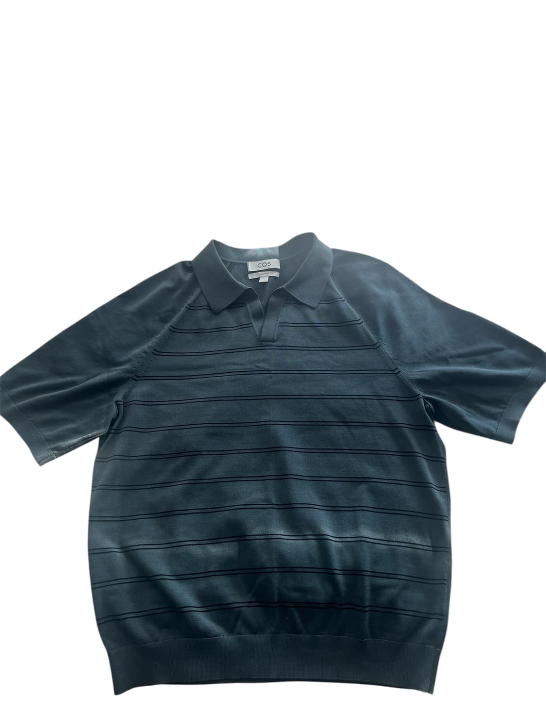 코스 오픈 카라 반팔 니트 상품이미지1