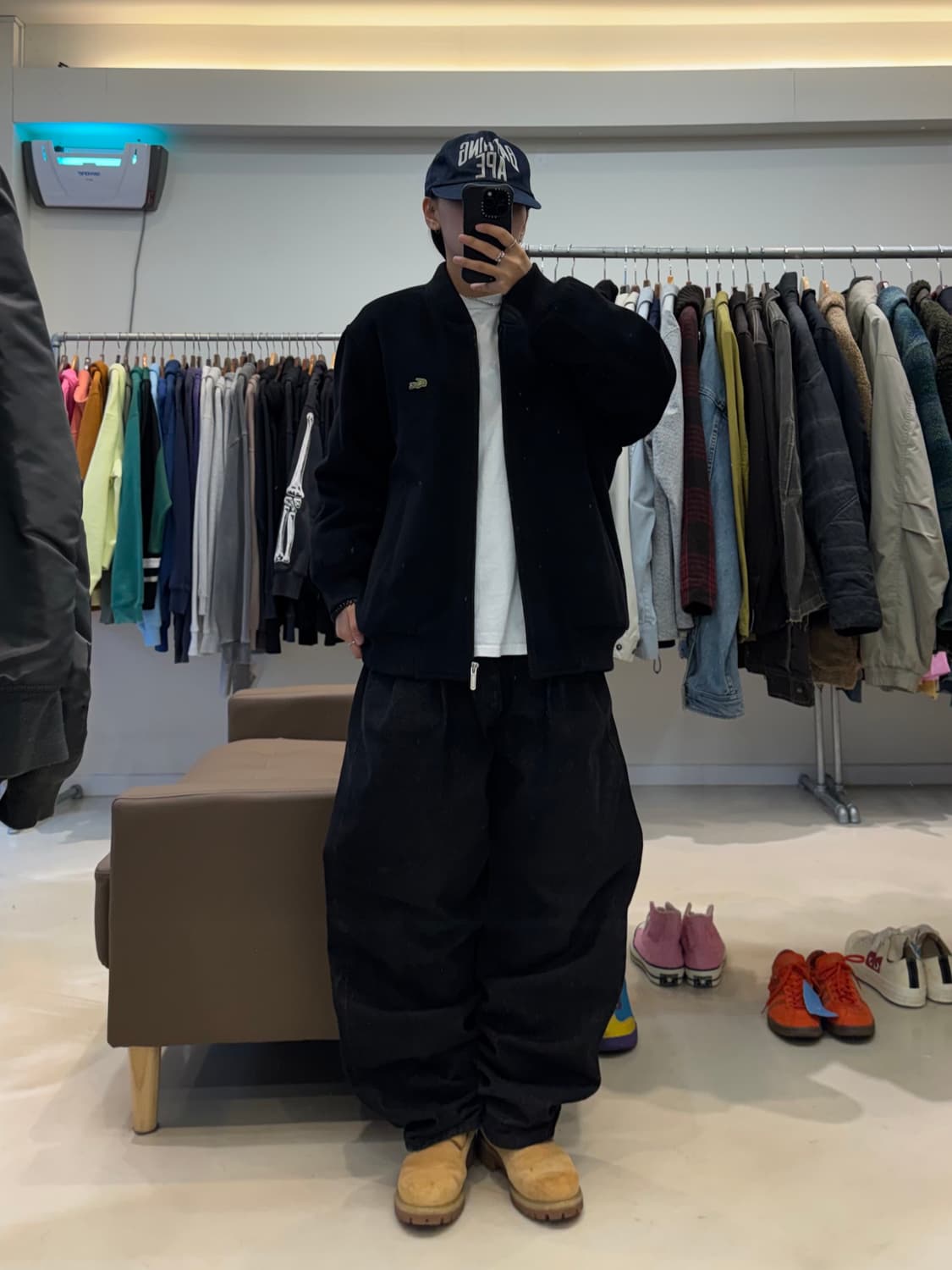 90s 라코스테 모직 블루종 상품이미지4