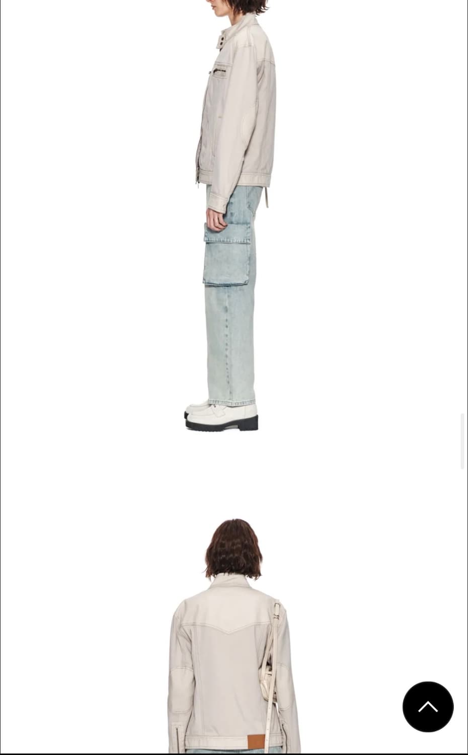 마뗑킴 자켓 Matin Kim DENIM COMBI RACING JUMP 상품이미지6