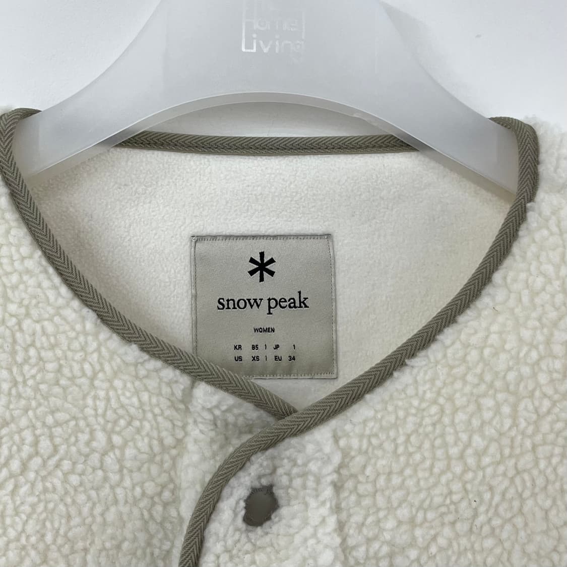 스노우피크 뽀글이 아이보리 플리스 자켓 상품이미지5