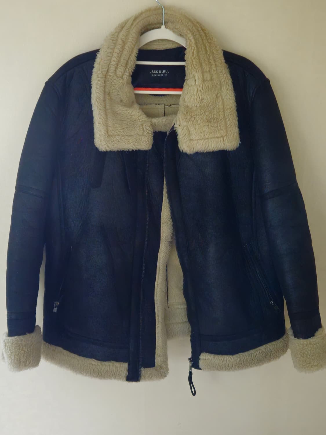 남성 JACK & JILL 블랙 무스탕 자켓 105 상품이미지1