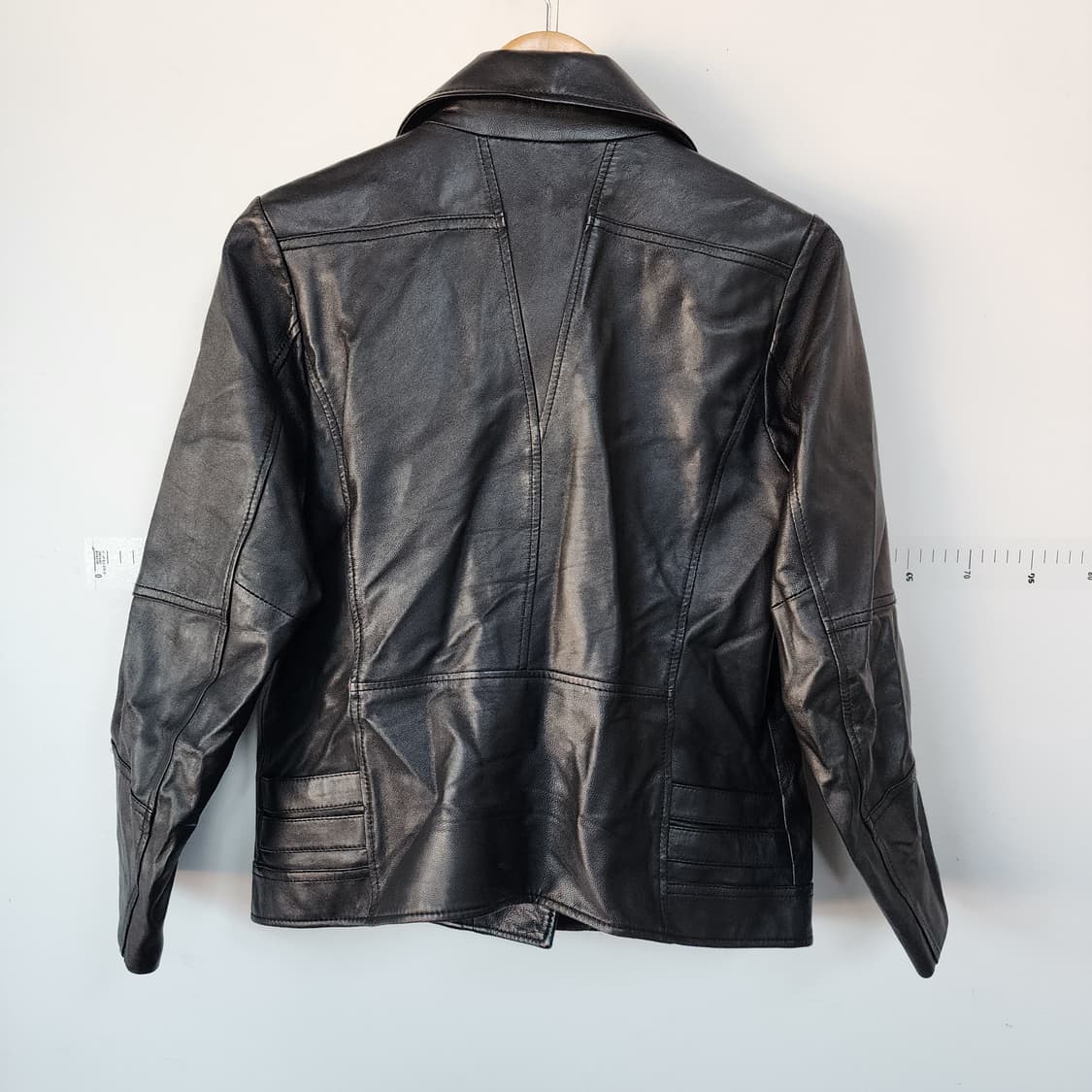 루나코어스 블랙 가죽 라이더 자켓 상품이미지6