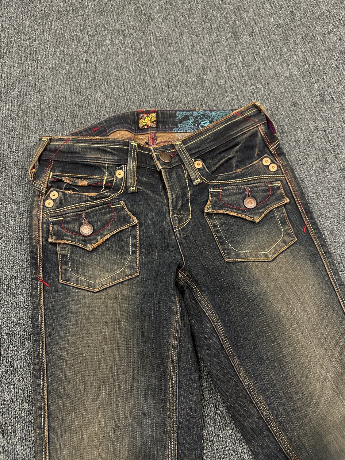 26) 재패니즈 빈티지 워싱 부츠컷 데님팬츠 y2k 상품이미지2