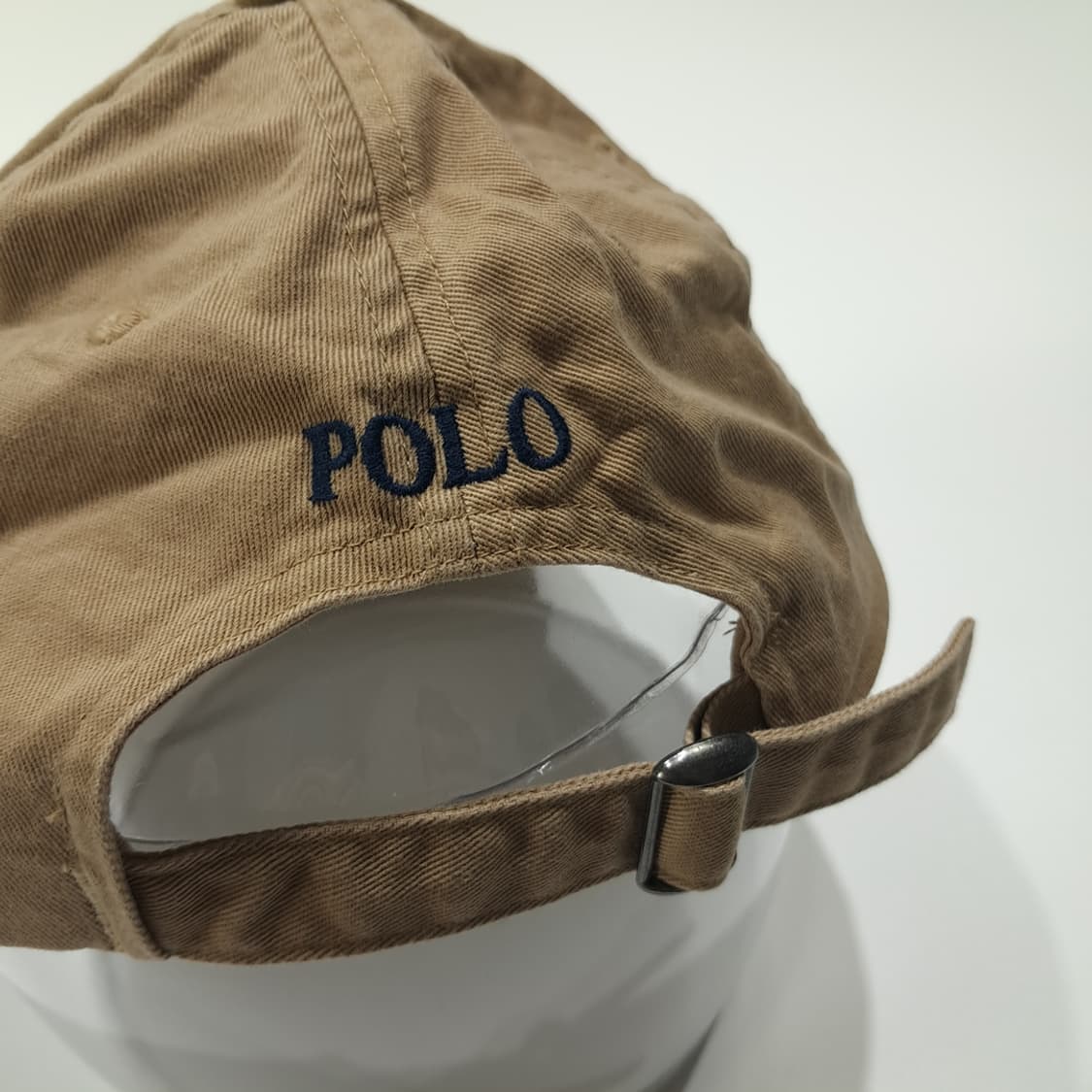 CL524 폴로 다크네이비 포니자수 베이지 볼캡 모자 상품이미지6