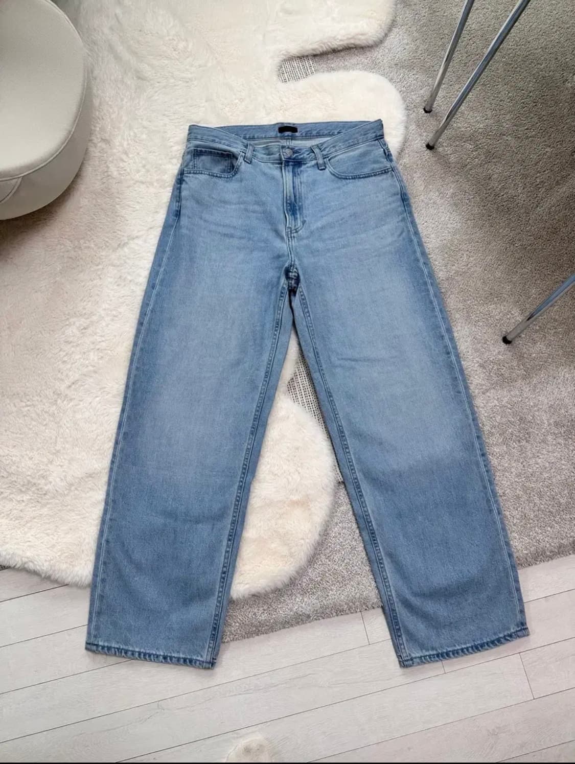 [32] 유니클로 와이드  스트레이트 데님 블루 상품이미지2