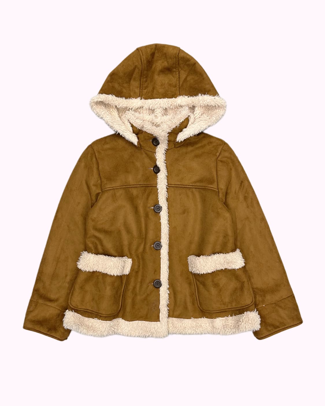 beige shearling hood jacket 상품이미지1