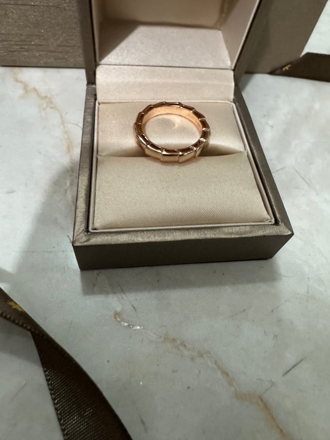 불가리 세르펜티 바이퍼 반지 18K 로즈골드 남녀공용 사이즈18 상품이미지2