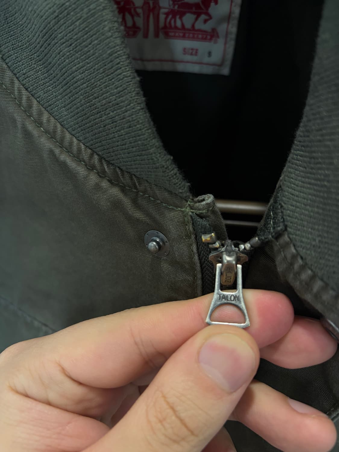 (S) Levis 리바이스 밀리터리 코튼 탱커 자켓 상품이미지5