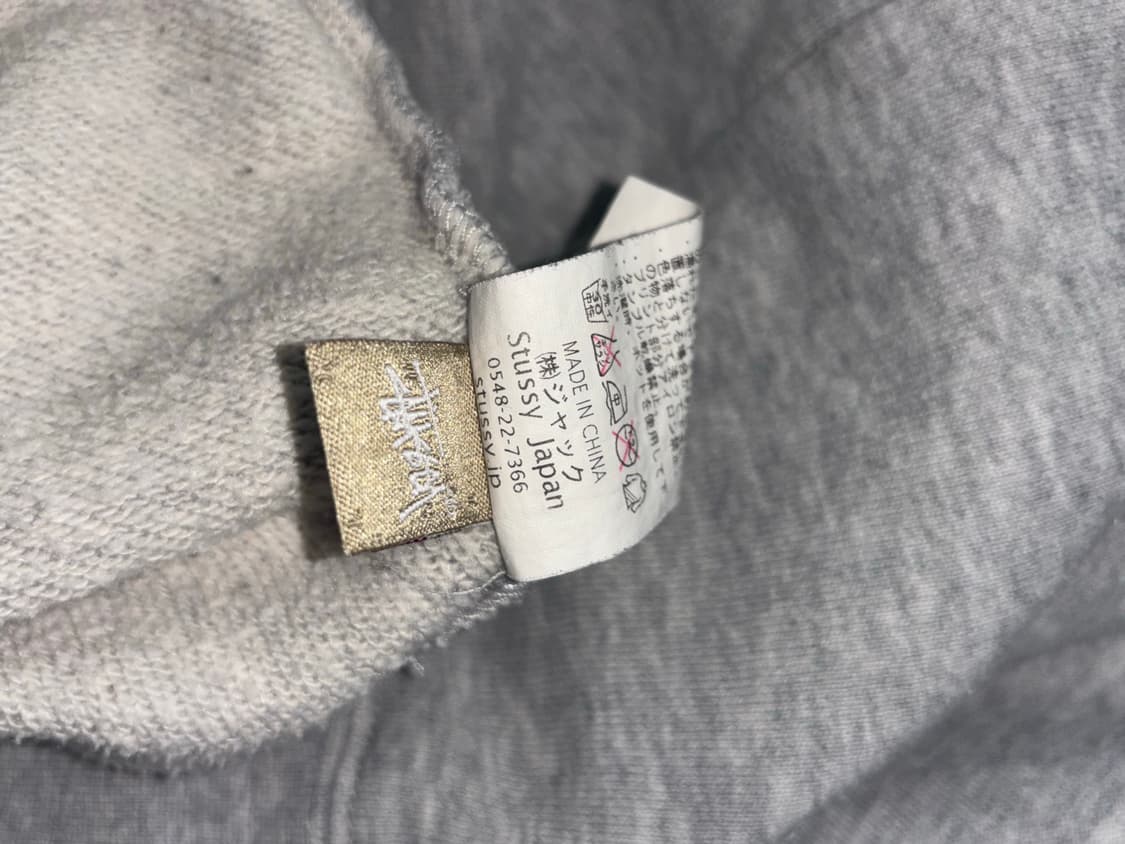 스투시 재팬 후드티 그레이 L 상품이미지8