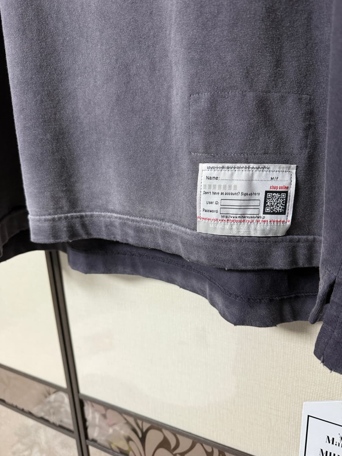 MIHARA YASUHIRO Sun Faded Tee 44사이즈 상품이미지5