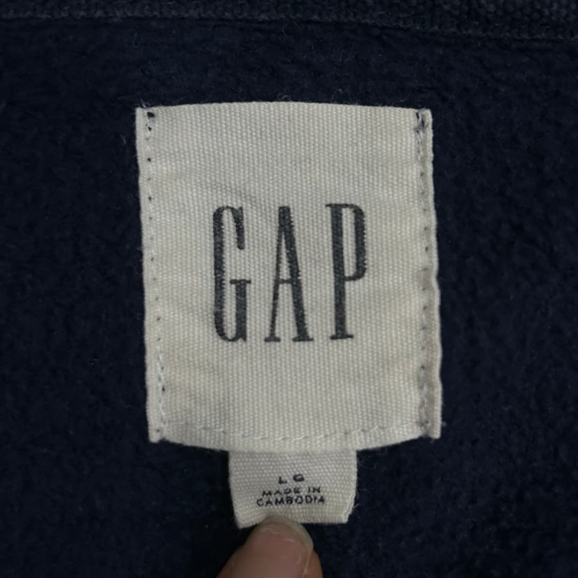 Gap 갭 레드로고 네이비 후드집업  상품이미지5