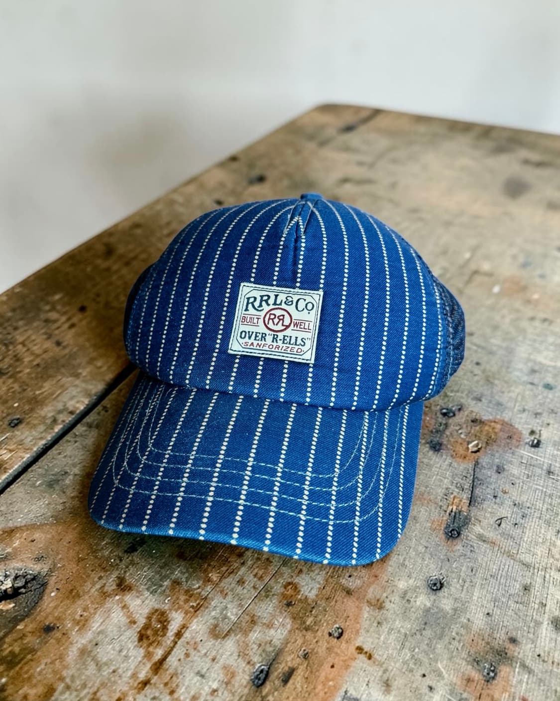 RRL 더블알엘 인디고 와바시 메쉬 트러커 캡 모자 상품이미지1