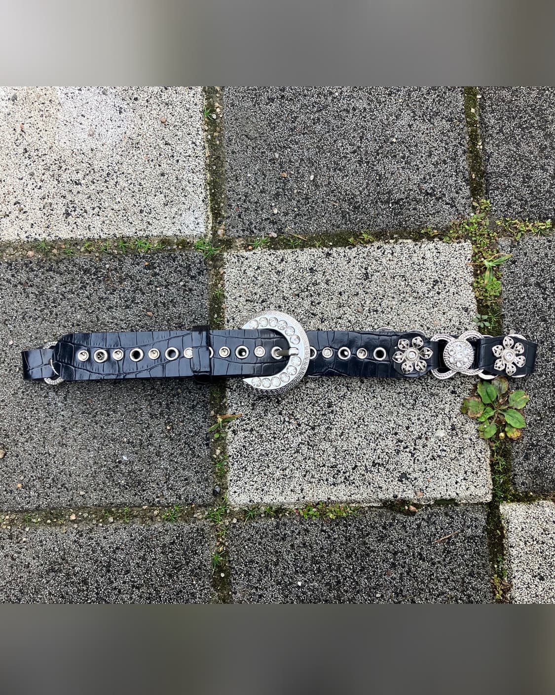 crystal Detail westurn belt  상품이미지3