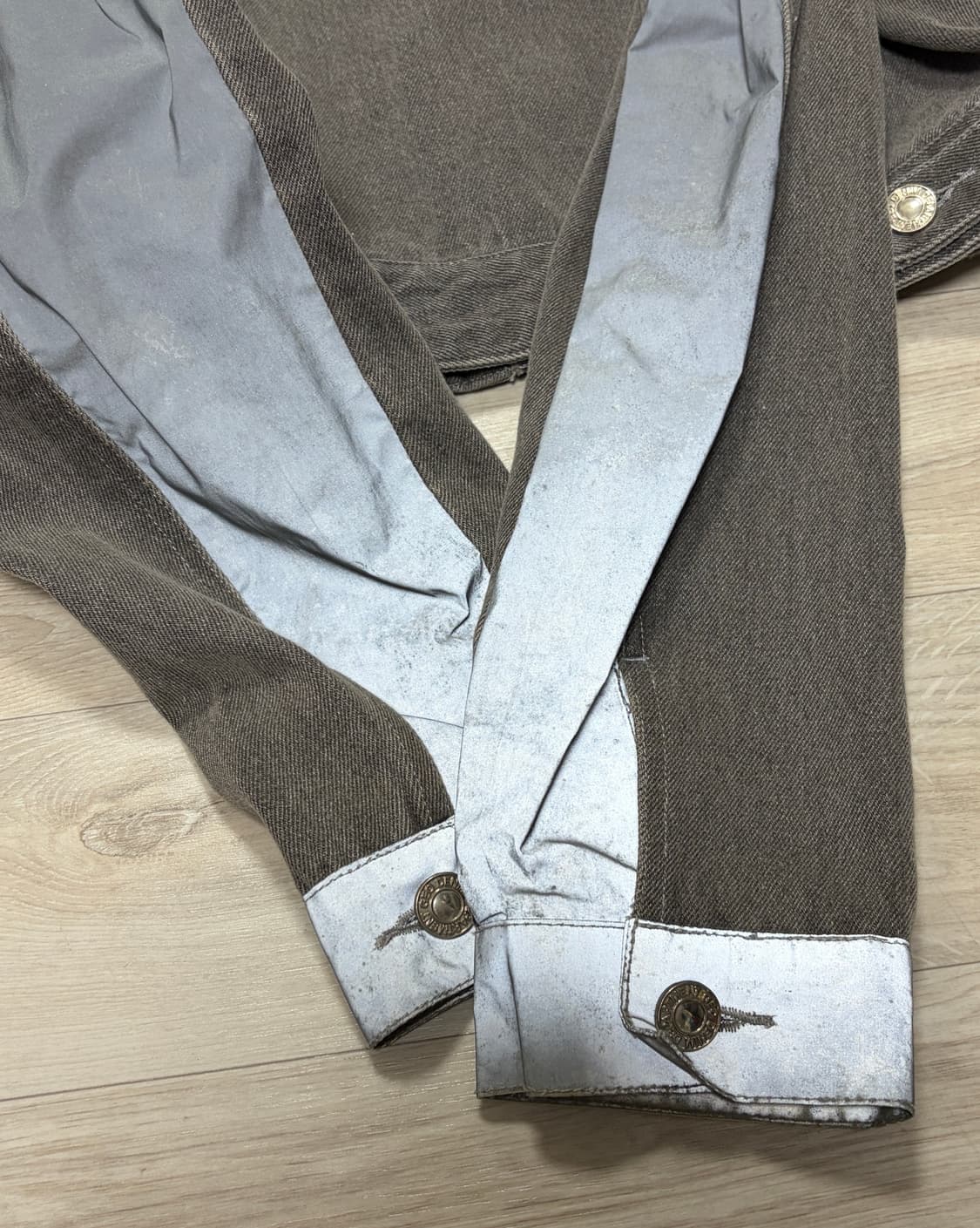 GEO 리플렉티브 크롭 데님자켓 상품이미지7