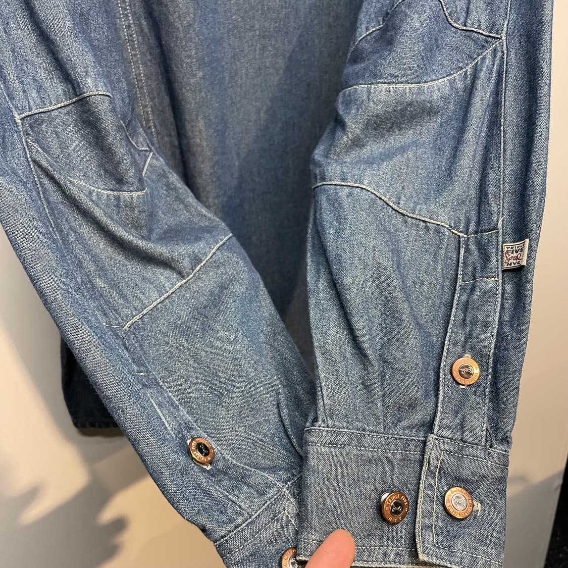 1990s 555SOUL USA 데님 셔츠 상품이미지7