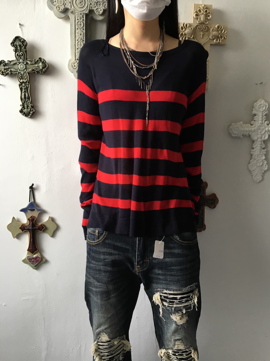 Stripe pattern knit 상품이미지1