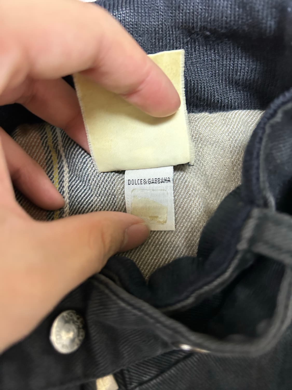 돌체앤가바나 블랙 데님 플라이트 자켓 상품이미지6