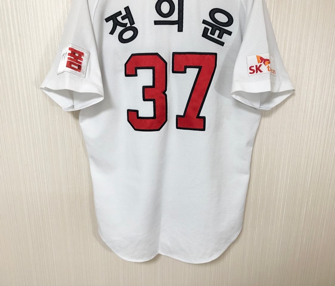 KBO 블랙야크 SK와이번스 어센틱 홈유니폼/져지 95 #37 정의윤 상품이미지10