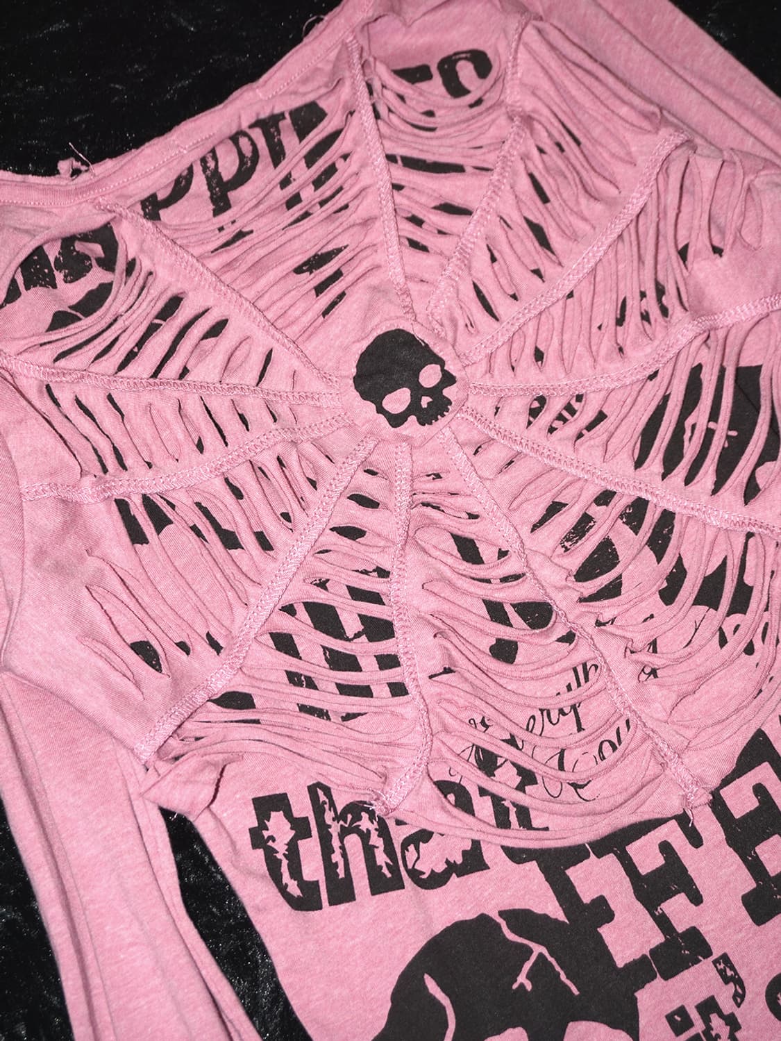 (lazy daisy) punk skull web t  상품이미지2