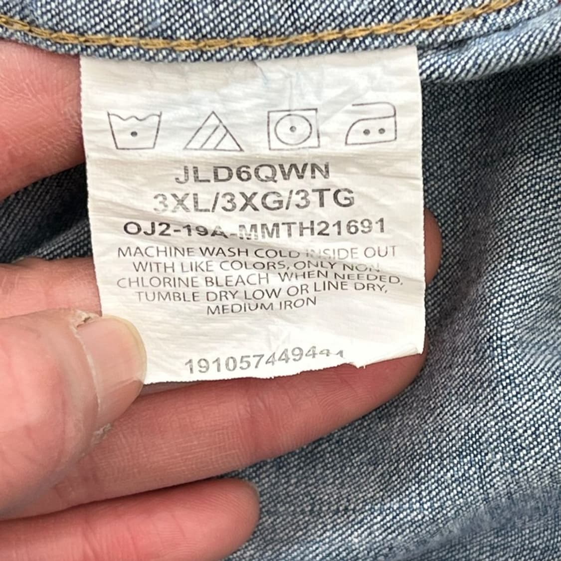 랭글러 투포켓 데님셔츠 r2169 상품이미지8