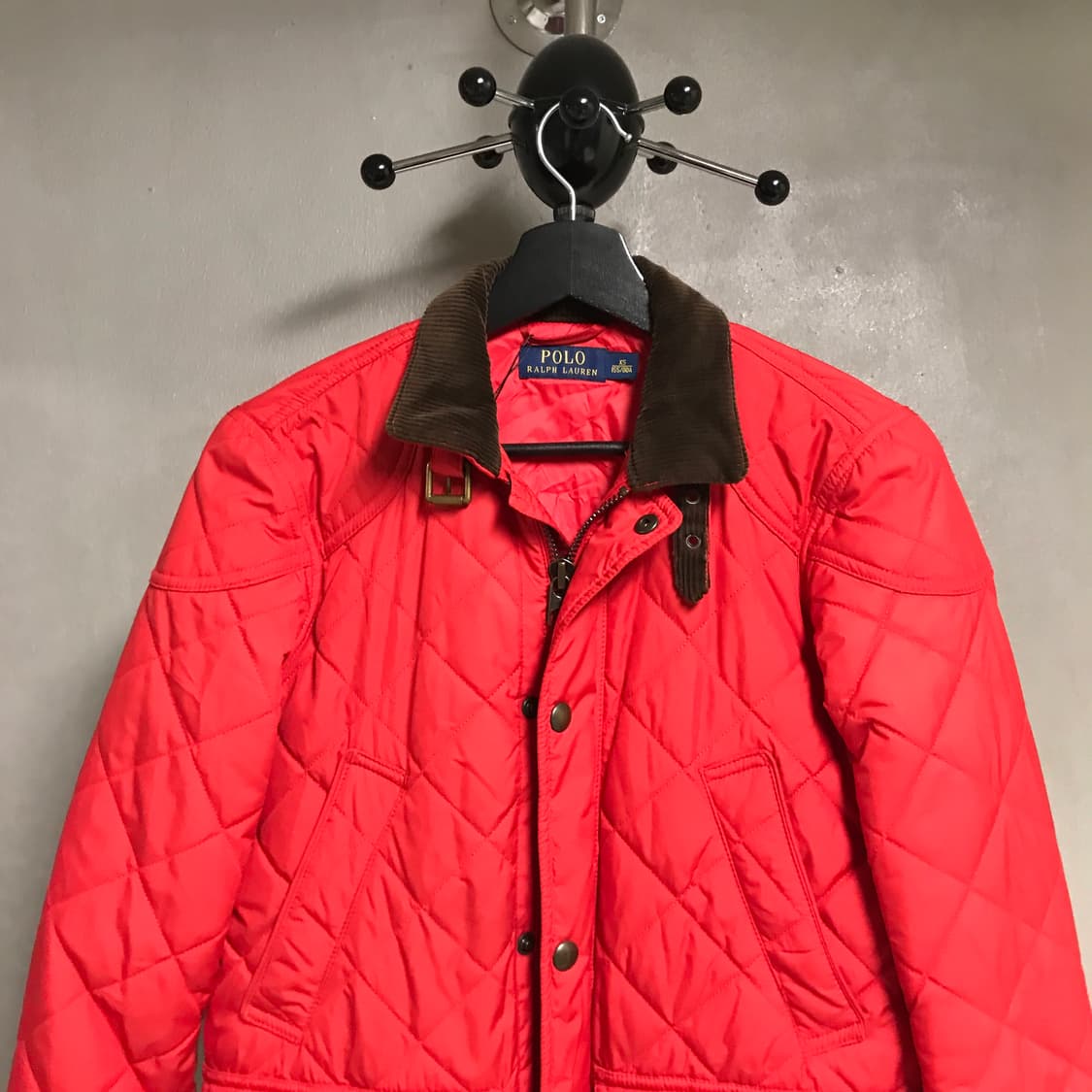 폴로 랄프로렌 퀄팅 자켓 레드 XS(W) 상품이미지2