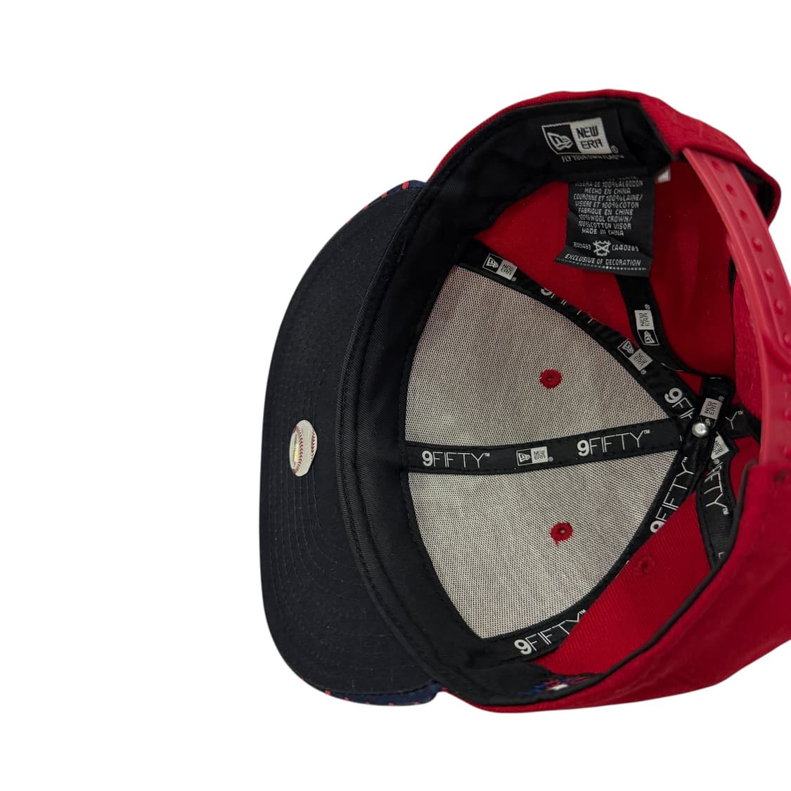 뉴에라 빈티지 도트 땡땡이 스냅백 모자 레드 상품이미지6