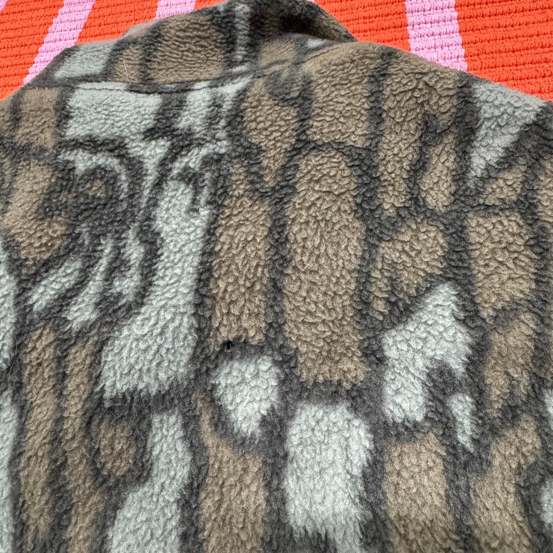 80s 클라크필드 트리바크 카모 후리스 집업 made in USA (L) 상품이미지5