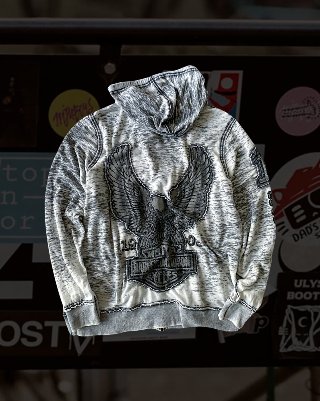 할리데이비슨 Y2K 후드 집업 상품이미지2