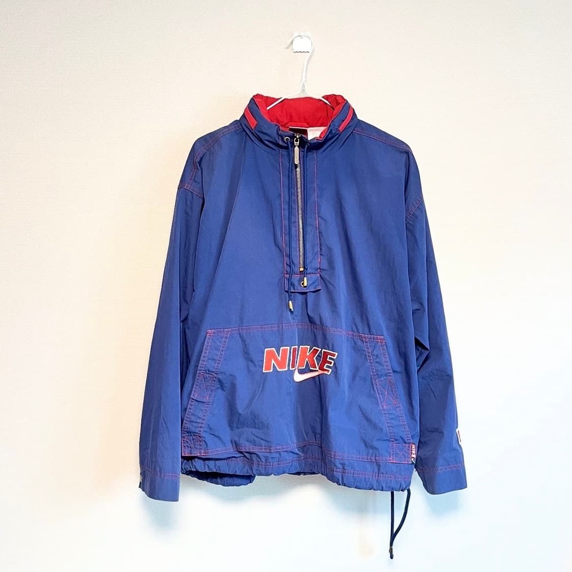 90s 올드 나이키 빈티지 빅로고 나일론 풀오버 아노락 자켓 상품이미지1