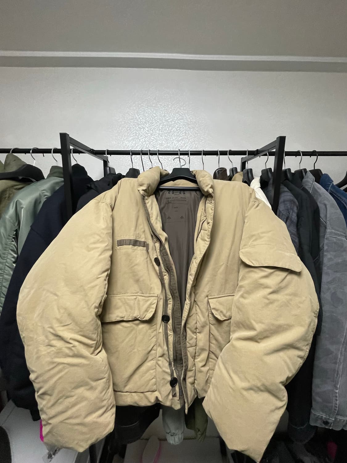 엘무드 가먼트 워시드 다운 푸퍼 베이지 48 상품이미지3