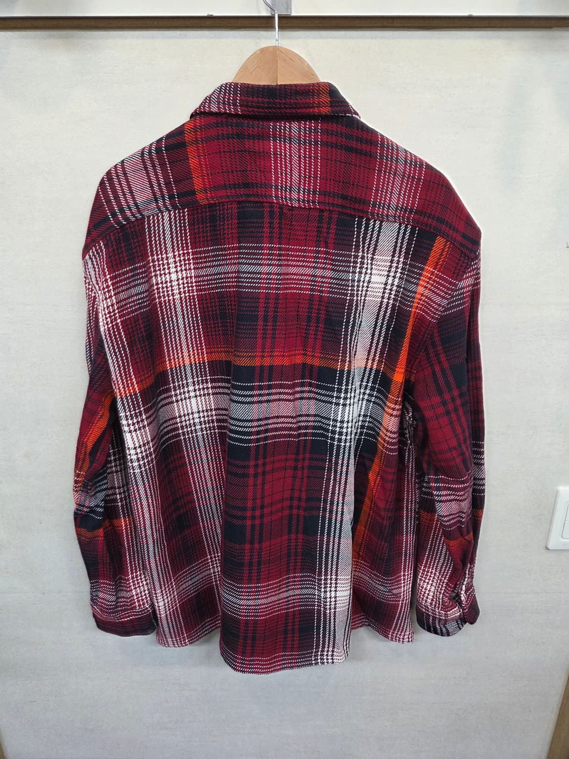 타미힐피거 레터링 플란넬 체크셔츠 자켓 xxl 상품이미지2