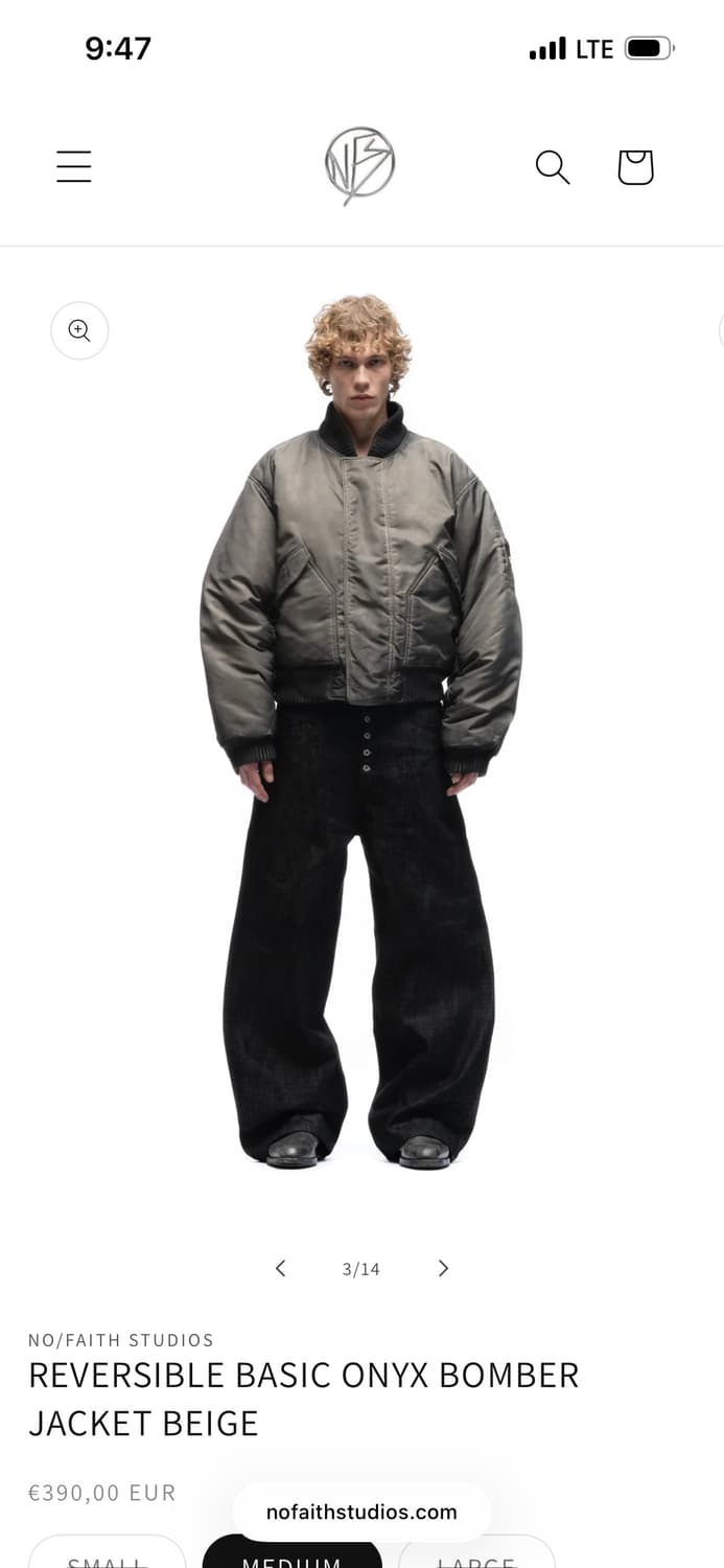 Nofaith studios REVERSIBLE ONYX BOMBER 상품이미지3