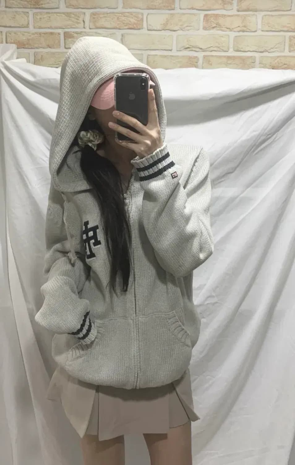 폴로 릴프로렌 니트후드집업, 그레이 상품이미지2