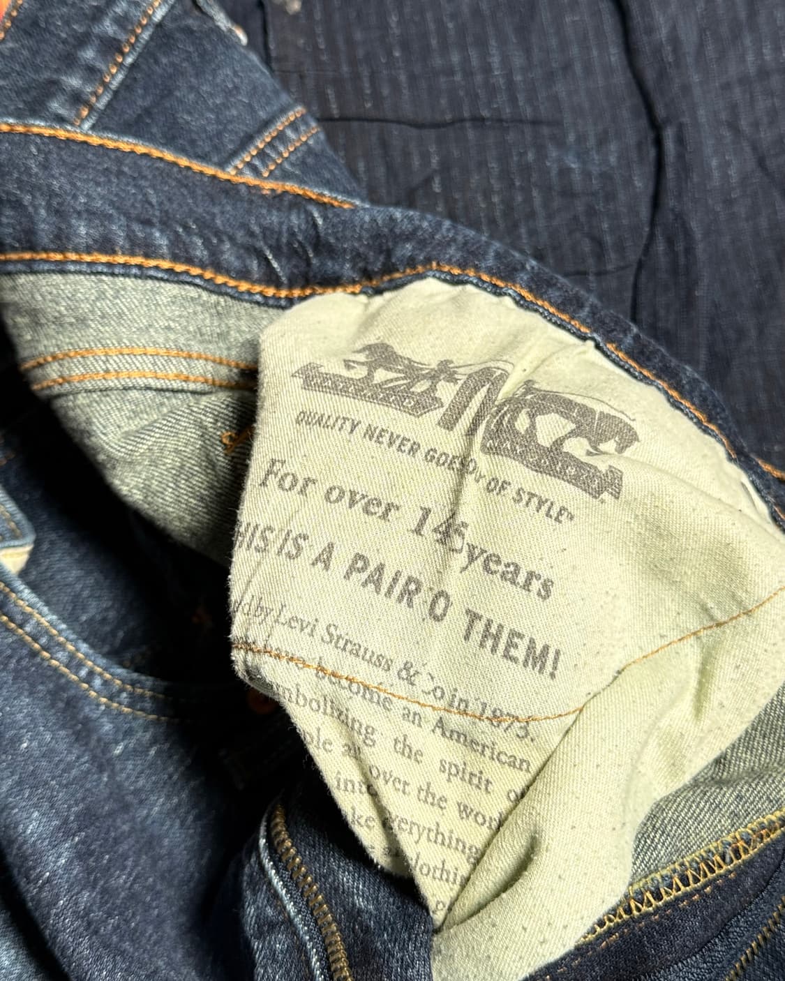 리바이스 505 레귤러핏 데님 팬츠 36 상품이미지5