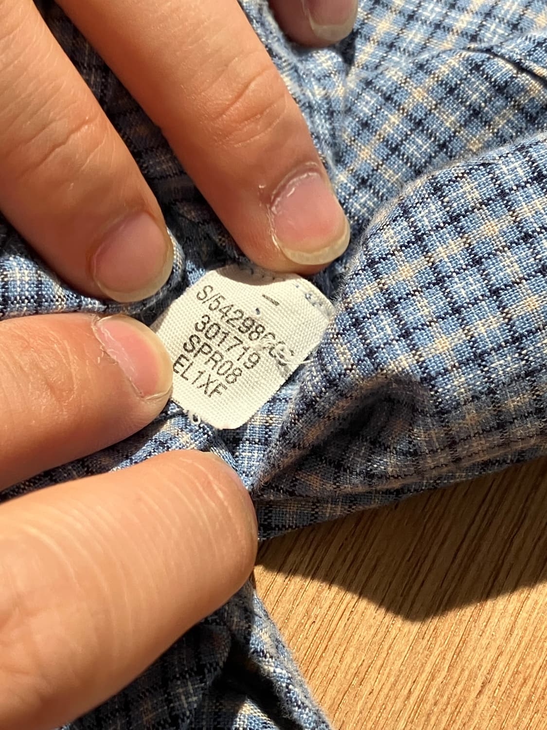 GAP 블루 체크 반팔 셔츠 XL 상품이미지7