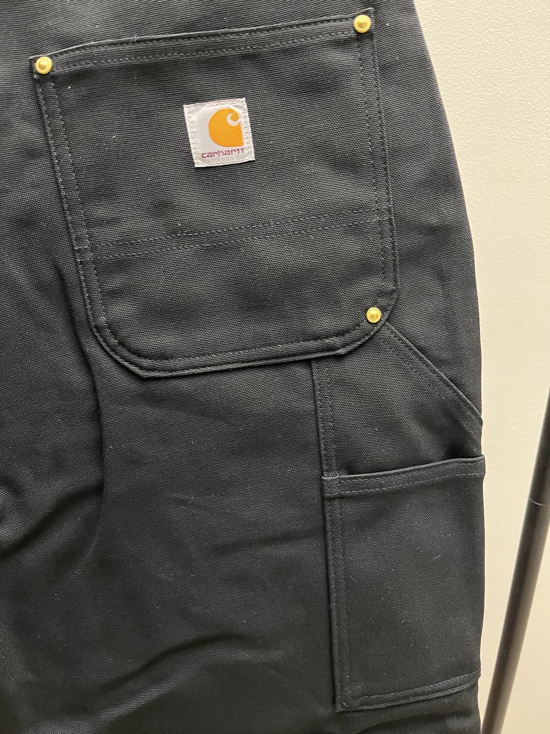 [새상품] 칼하트 B01 루즈핏 더블니 워크 팬츠 블랙 38x28 상품이미지6