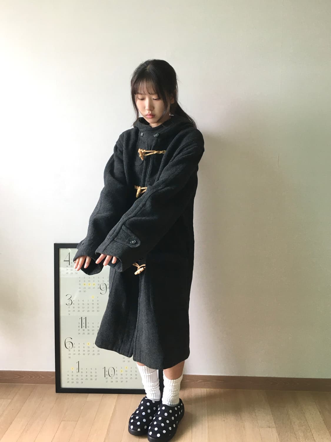 빈티지 오버핏 더플코트 상품이미지3