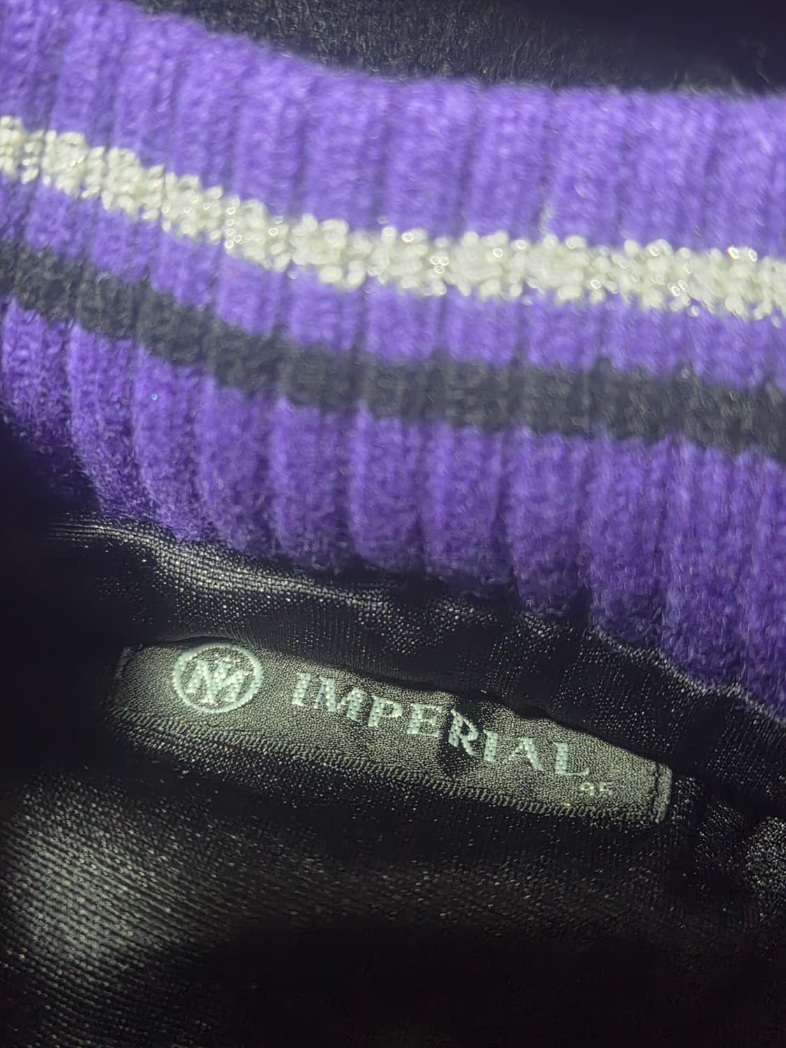 임페리얼 퍼 민소매자켓y2k 퍼플가이 보라돌이 간지95size 상품이미지3