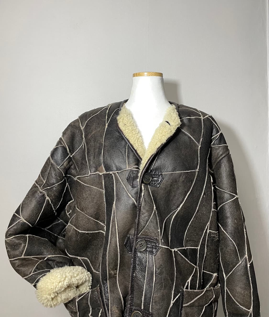 80‘s 이세이미야케 Hai 램스킨 무스탕  상품이미지10