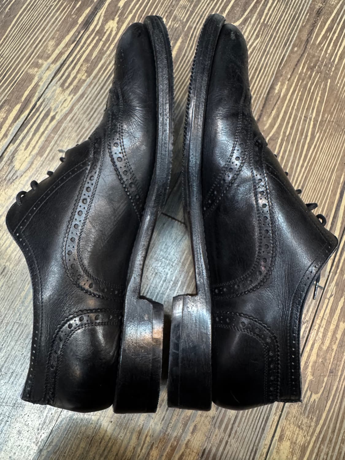 90's 에르메스 빈티지 레더 윙팁 240~245 상품이미지4