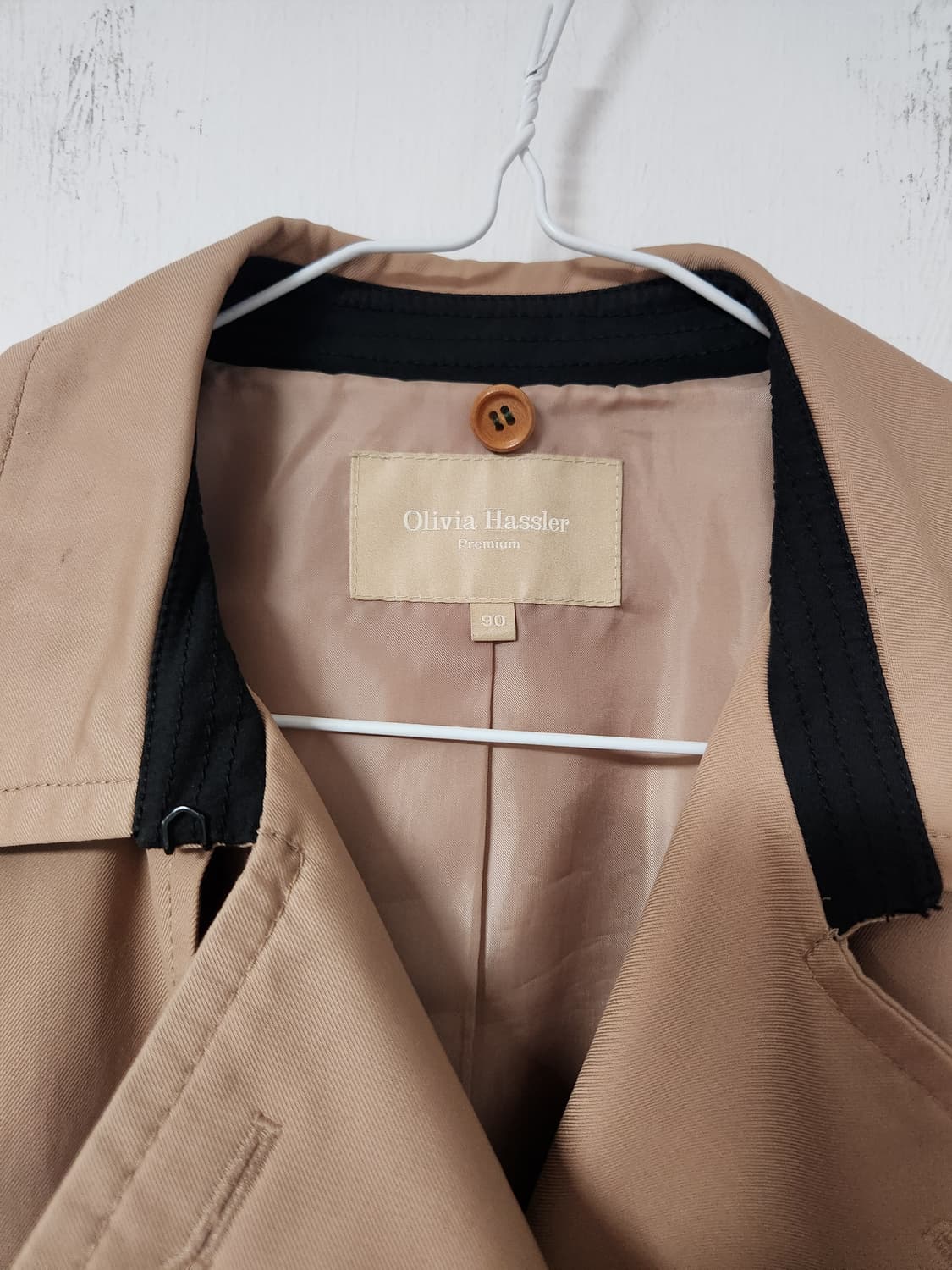 올리비아 허슬러  더블 버튼 트렌치 코트90 상품이미지4