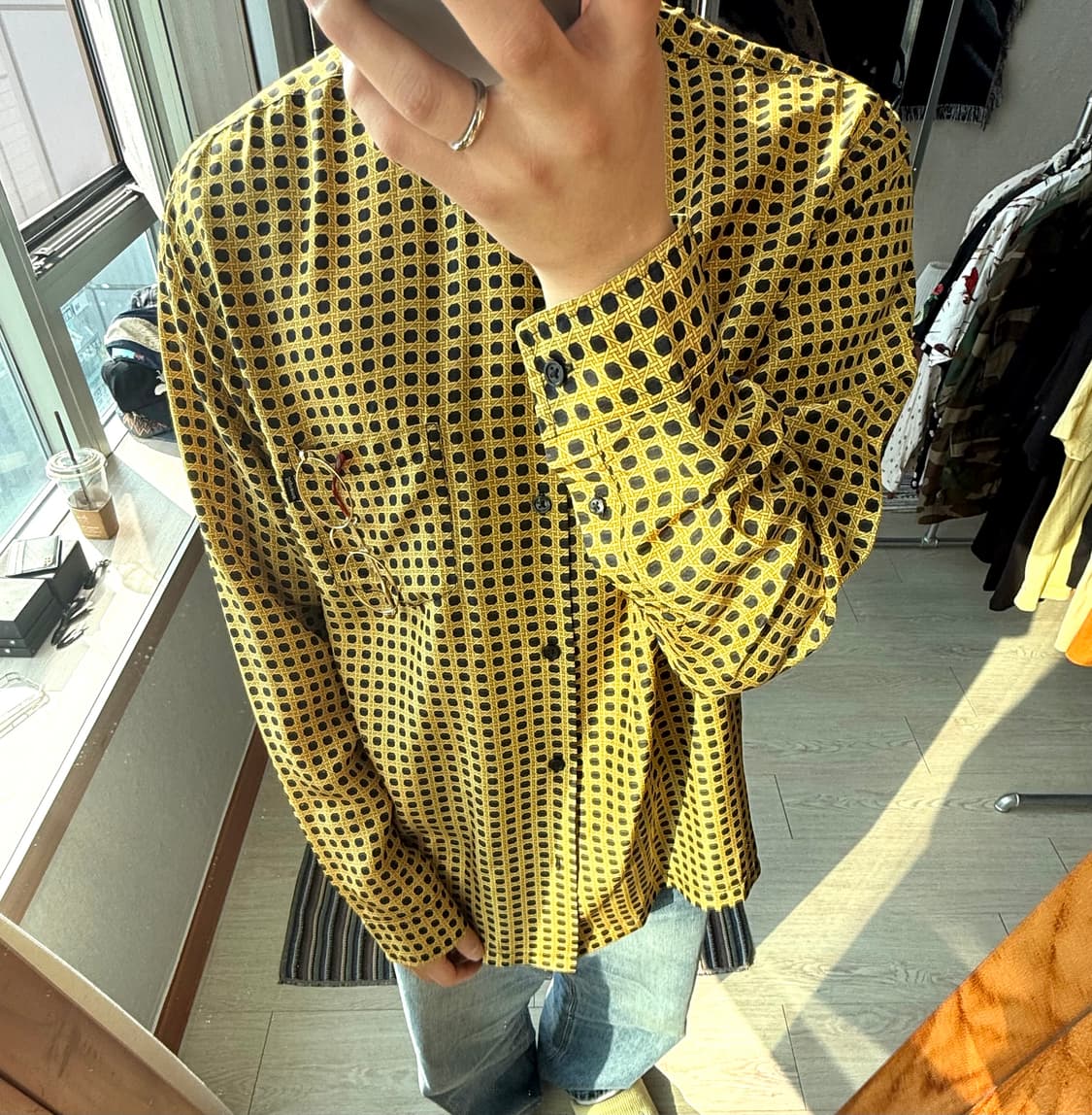 슈프림 케인 실크 셔츠 상품이미지1