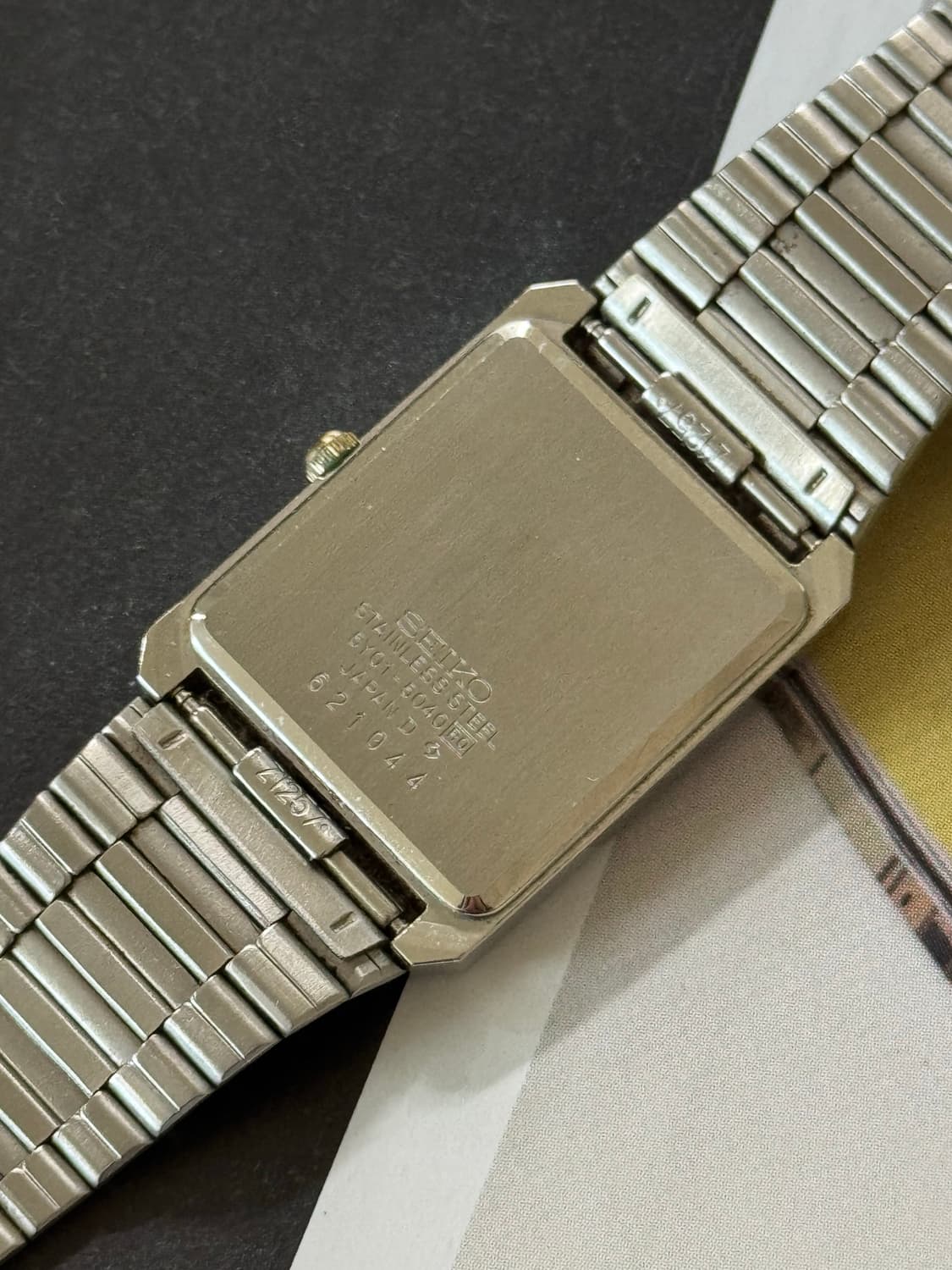 70s Seiko 5 tank quartz rare 상품이미지4