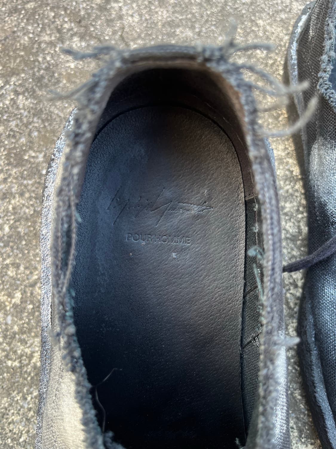 24ss 요지 야마모토 pour homme 페인티드 스니커즈 상품이미지7