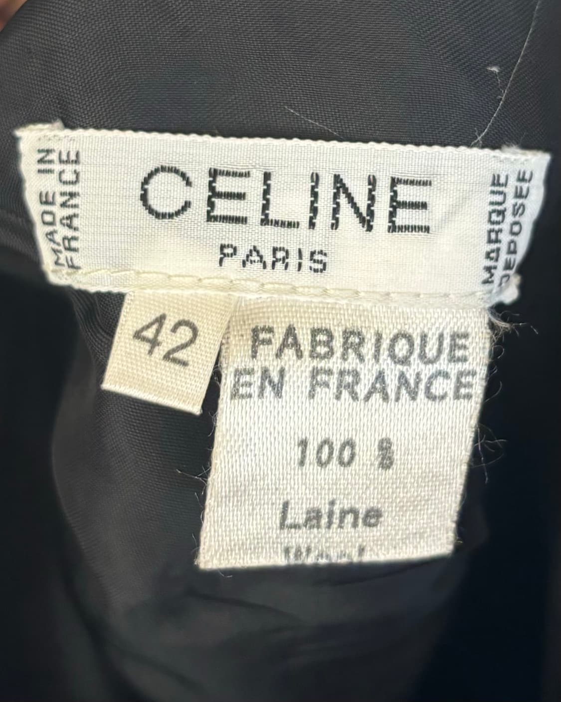 셀린느 블랙 트위드 펜슬 스커트 상품이미지7