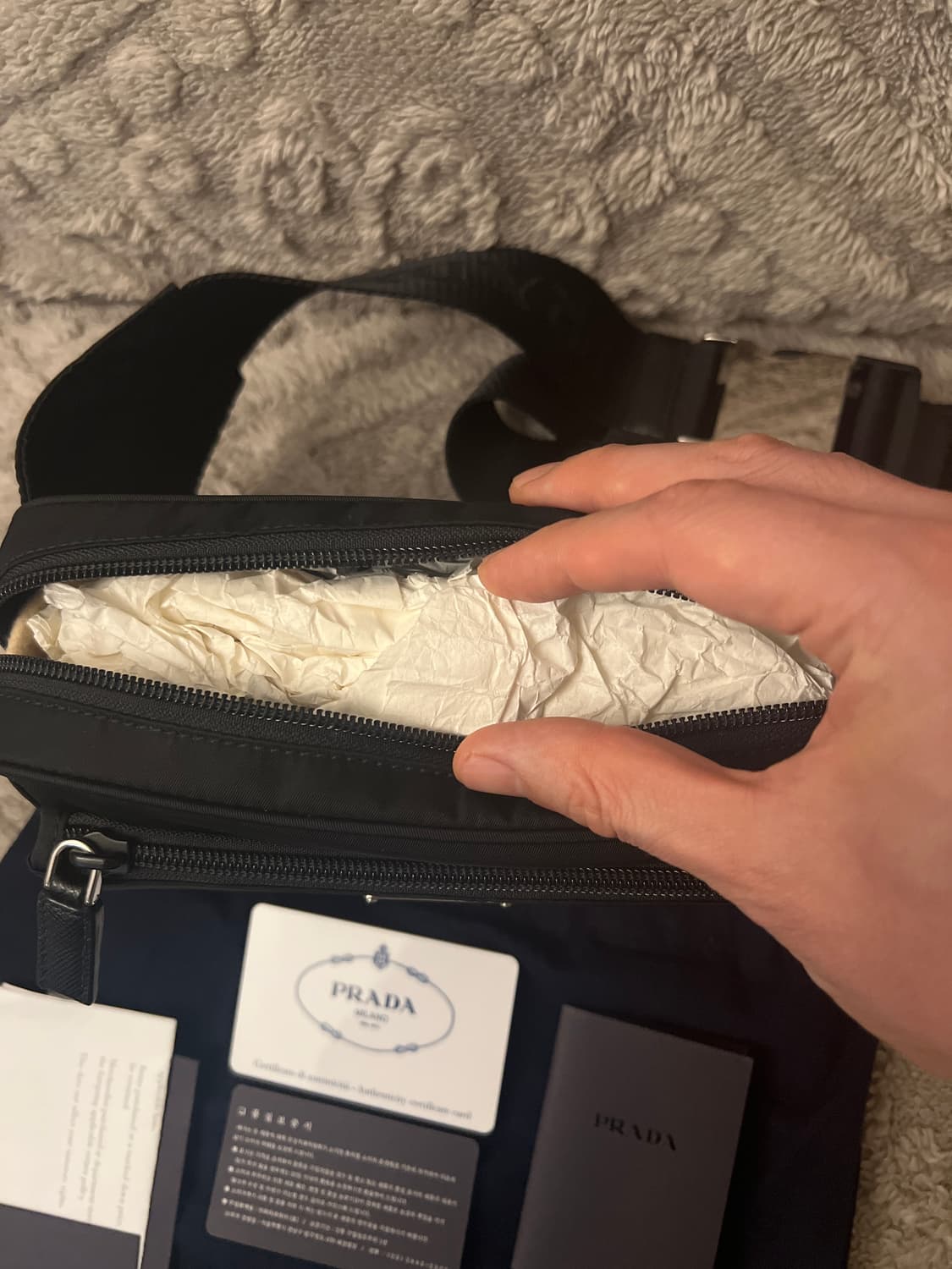 프라다 힙색 벨트백 크로스백 2vl977 상품이미지7