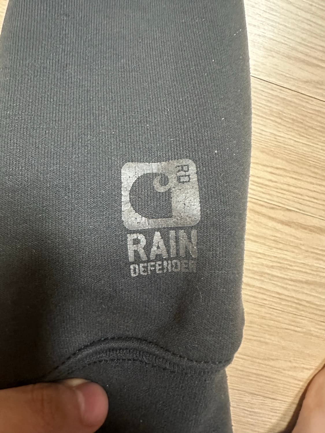 칼하트 레인디펜더 후드집업 차콜(카본헤더) s 상품이미지3