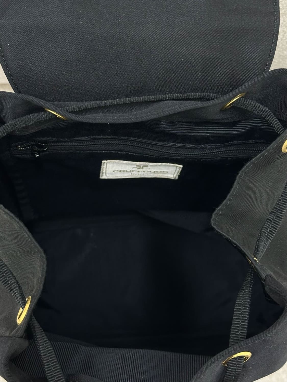 courreges / 꾸레쥬 블랙 패브릭 백팩    상품이미지7