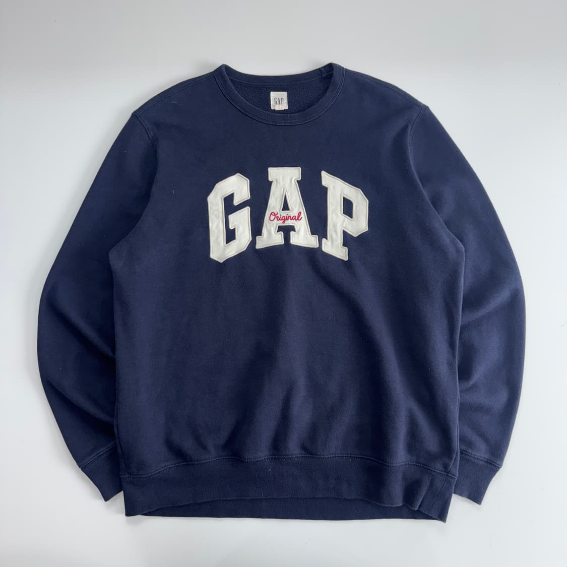 Gap 갭 아이보리 로고 네이비 맨투맨 상품이미지3